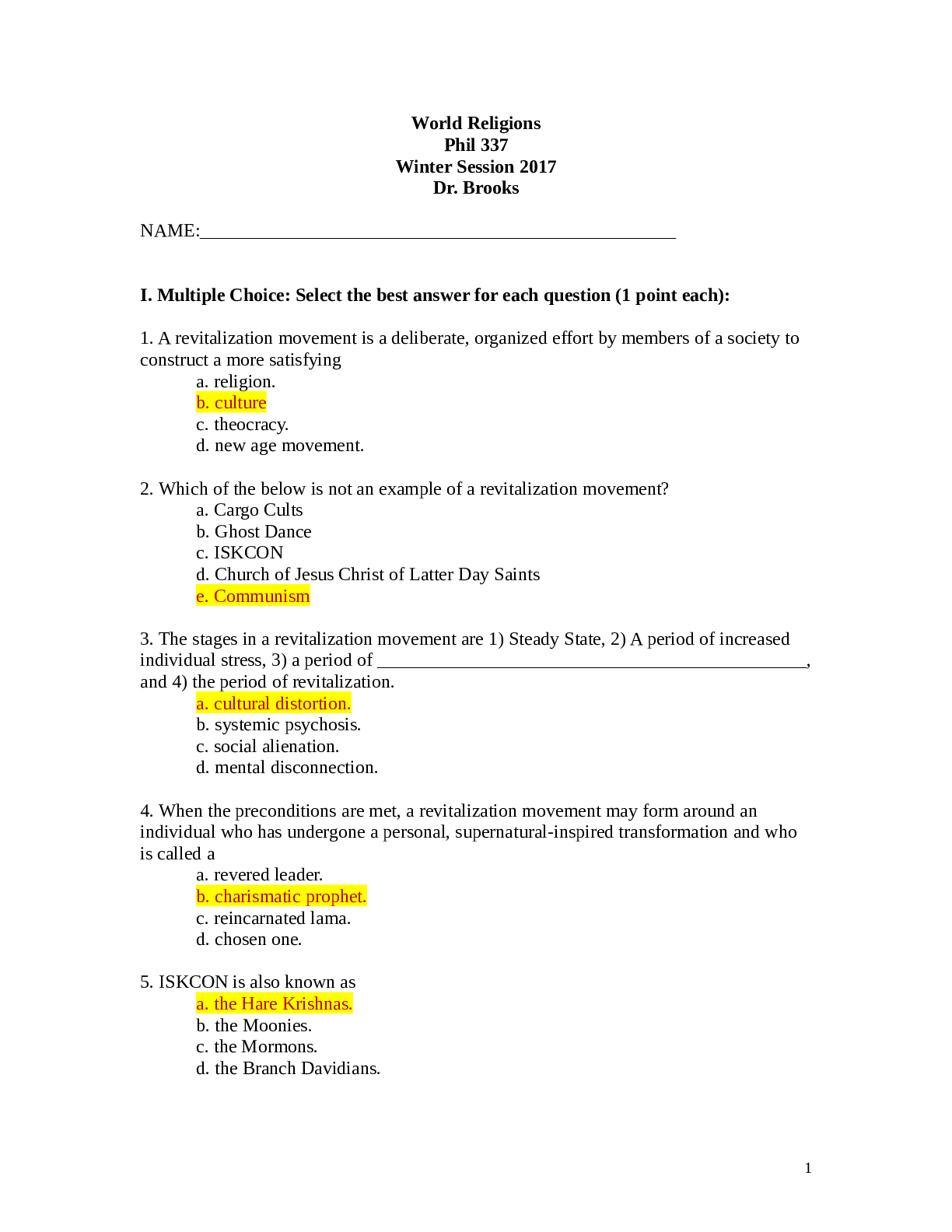 Preview image for World Religions